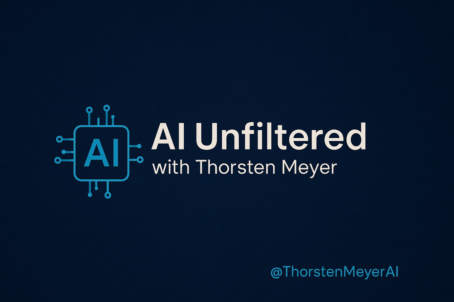AI Unfiltered with Thorsten Meyer