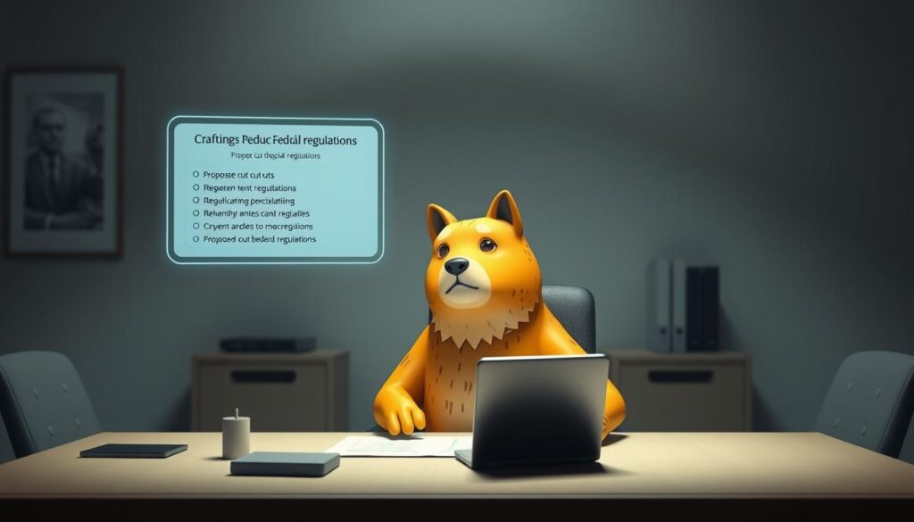 Doge regulation cuts delete list AI strategy