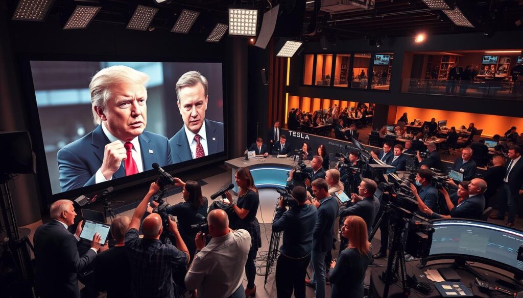 media coverage Trump Musk dispute