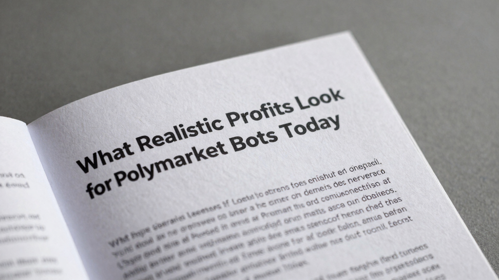 What Realistic Profits Look Like for Polymarket Bots Today