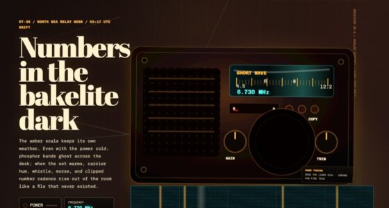 Station 36 — Shortwave Numbers Listening Post — SVG Interaction (FABLE/175, room 36)