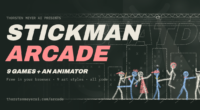 Stickman Arcade: nine free browser games and a stick-figure animator, built by AI in one day
